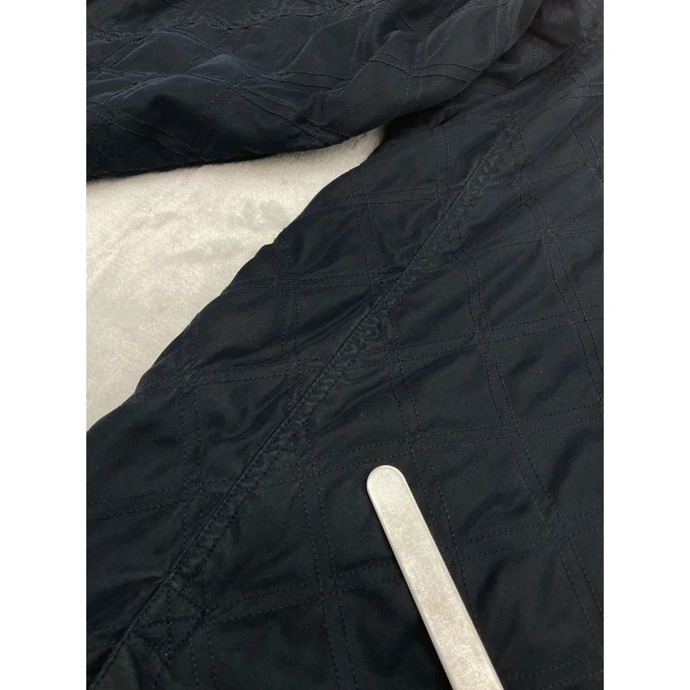 Faconnable Quilted Jacket Men L Blue Corduroy Collar Coat See Measurements